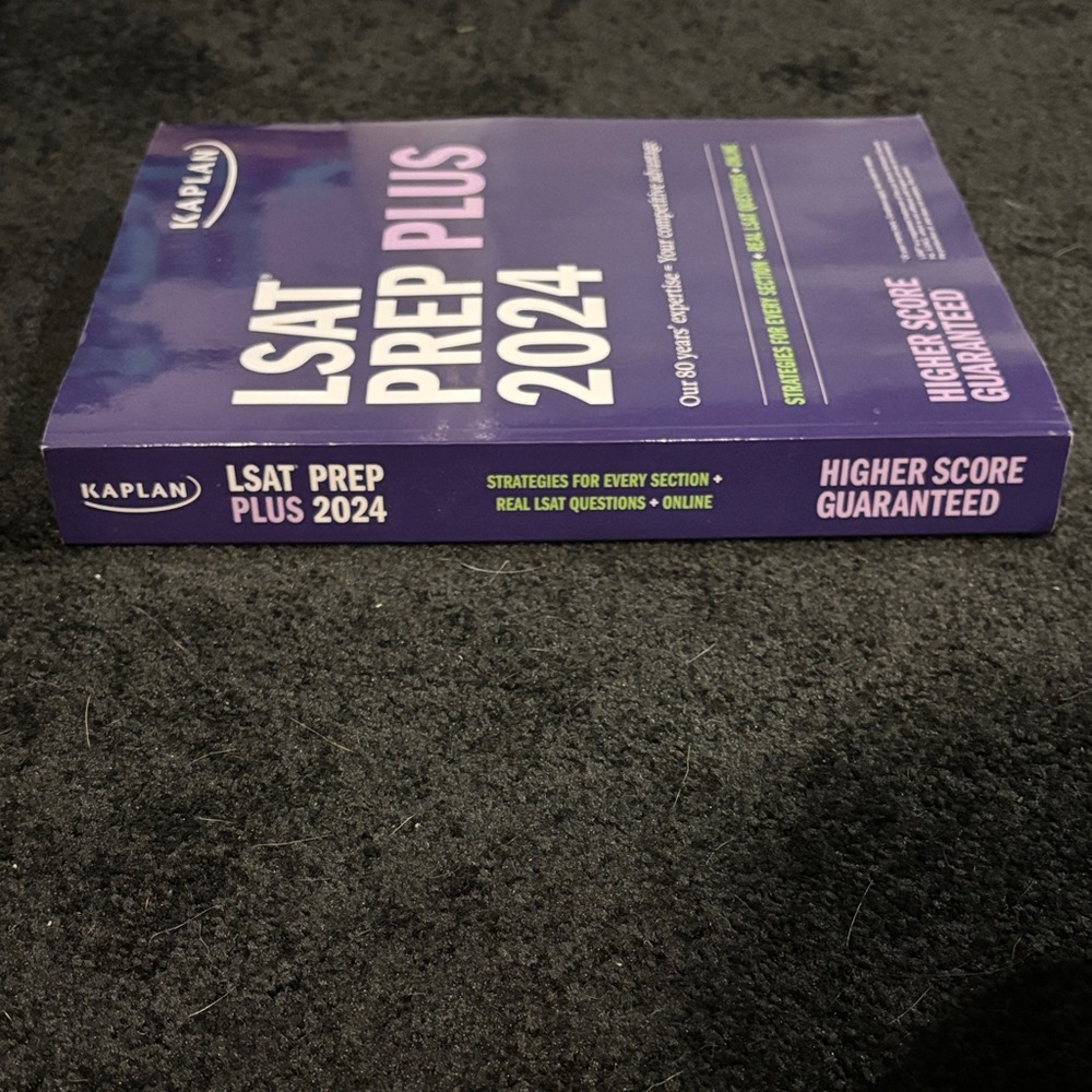 Kaplan LSAT Prep Plus 2024 in Purple - Picture 2 of 3